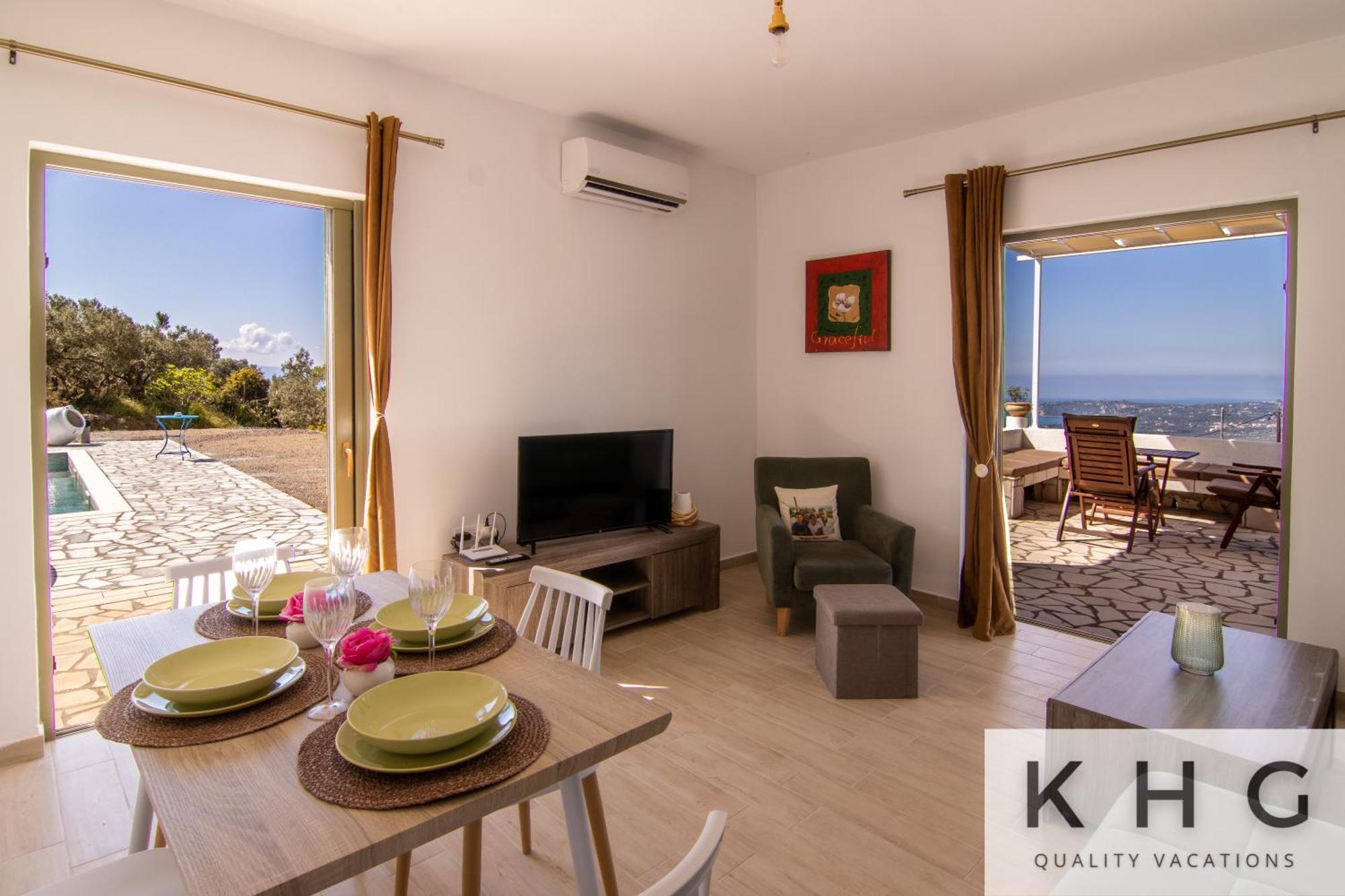 Skoumas Villa Surrounded By Olive Trees! Vlachata Ngoại thất bức ảnh